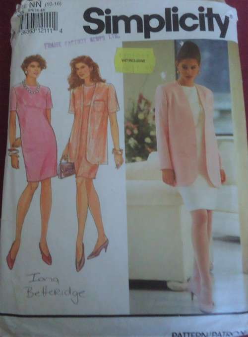 Other Sewing Accessories Simplicity Dress Unlined Jacket Size